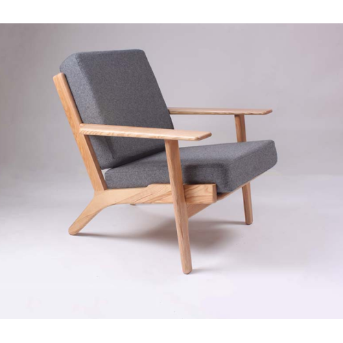 Hans chaise canapé mobile à cadre en bois massif
